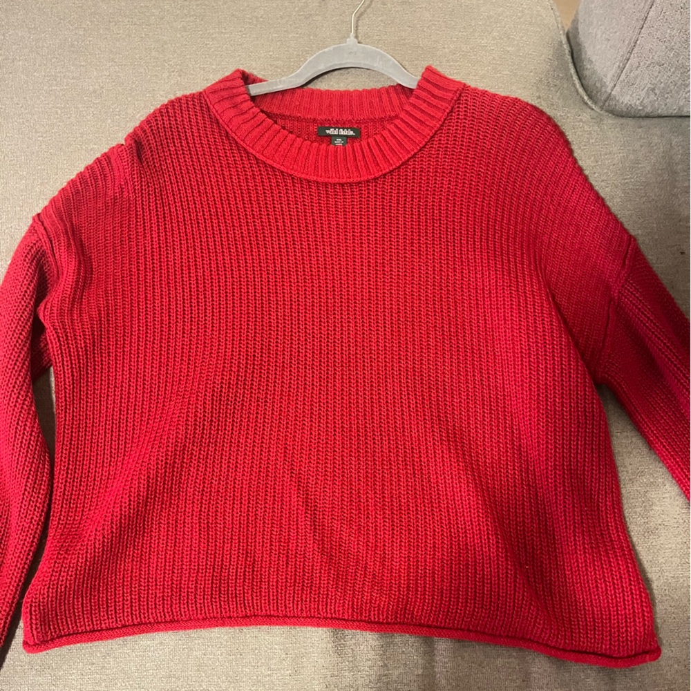 Red sweater!